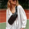 Бананка женская Sambag Holster MSH черная с принтом крокодил