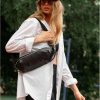 Бананка женская Sambag Holster MSH черная с принтом крокодил