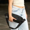 Бананка жіноча тканинна Sambag Holster MSH біло-чорна з принтом