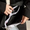 Бананка жіноча тканинна Sambag Holster MSH біло-чорна з принтом