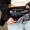 Бананка жіноча тканинна Sambag Holster MSH наві з принтом