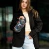 Бананка жіноча тканинна Sambag Holster MSH наві з принтом