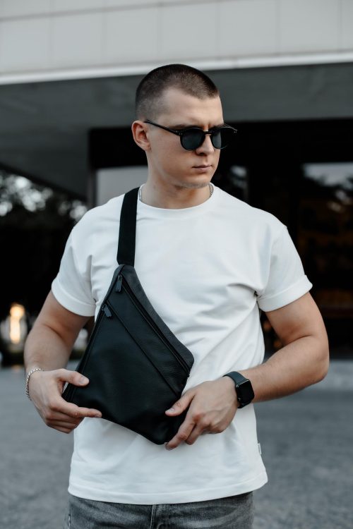 Сумка слінг чоловіча Skill чорна