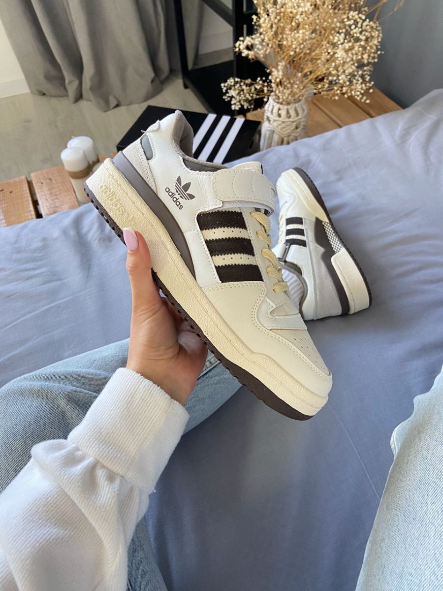 Кроссовки Adidas Forum 84 Low Off White/Brown