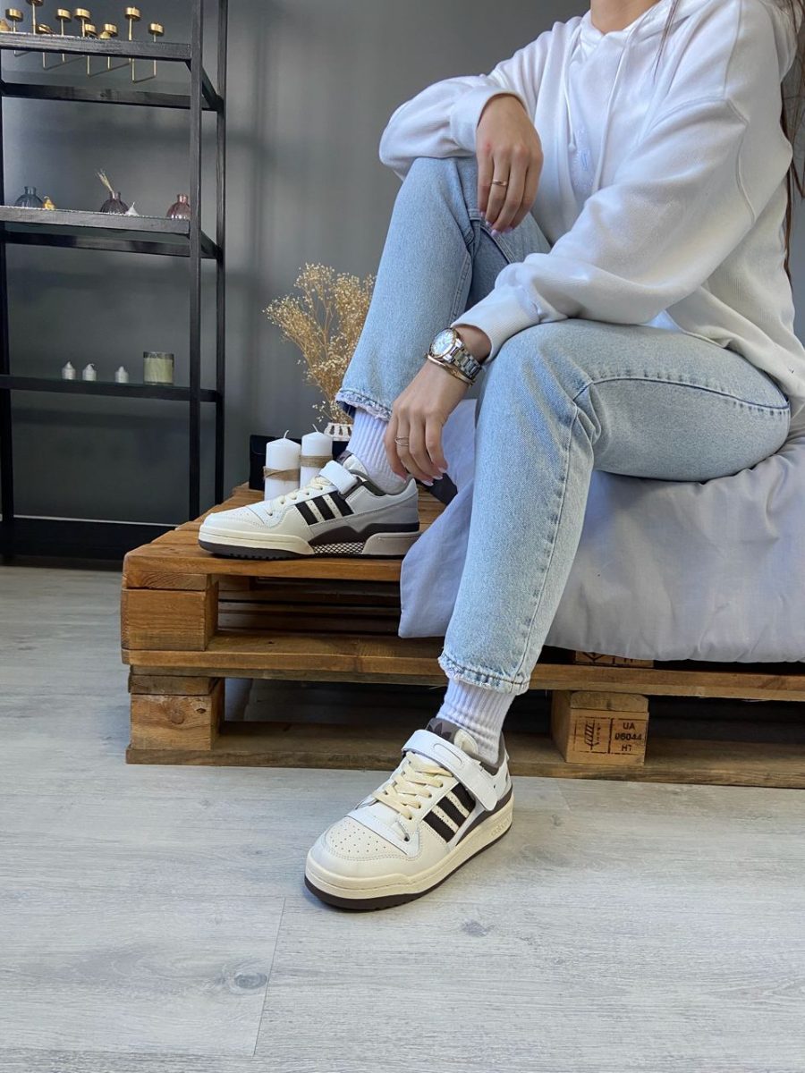 Кроссовки Adidas Forum 84 Low Off White/Brown