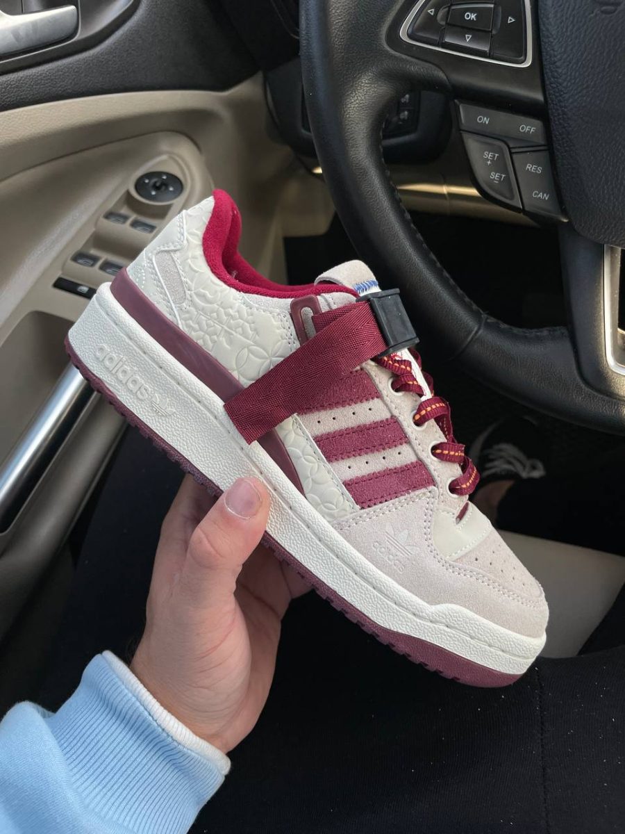 Кроссовки Adidas Forum Low Chalk Burgundy