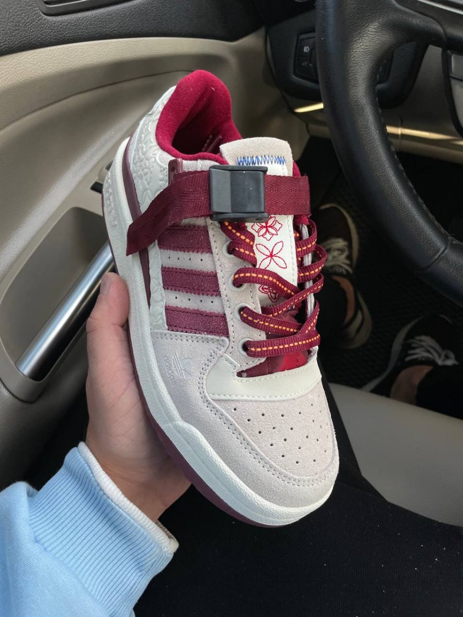 Кроссовки Adidas Forum Low Chalk Burgundy