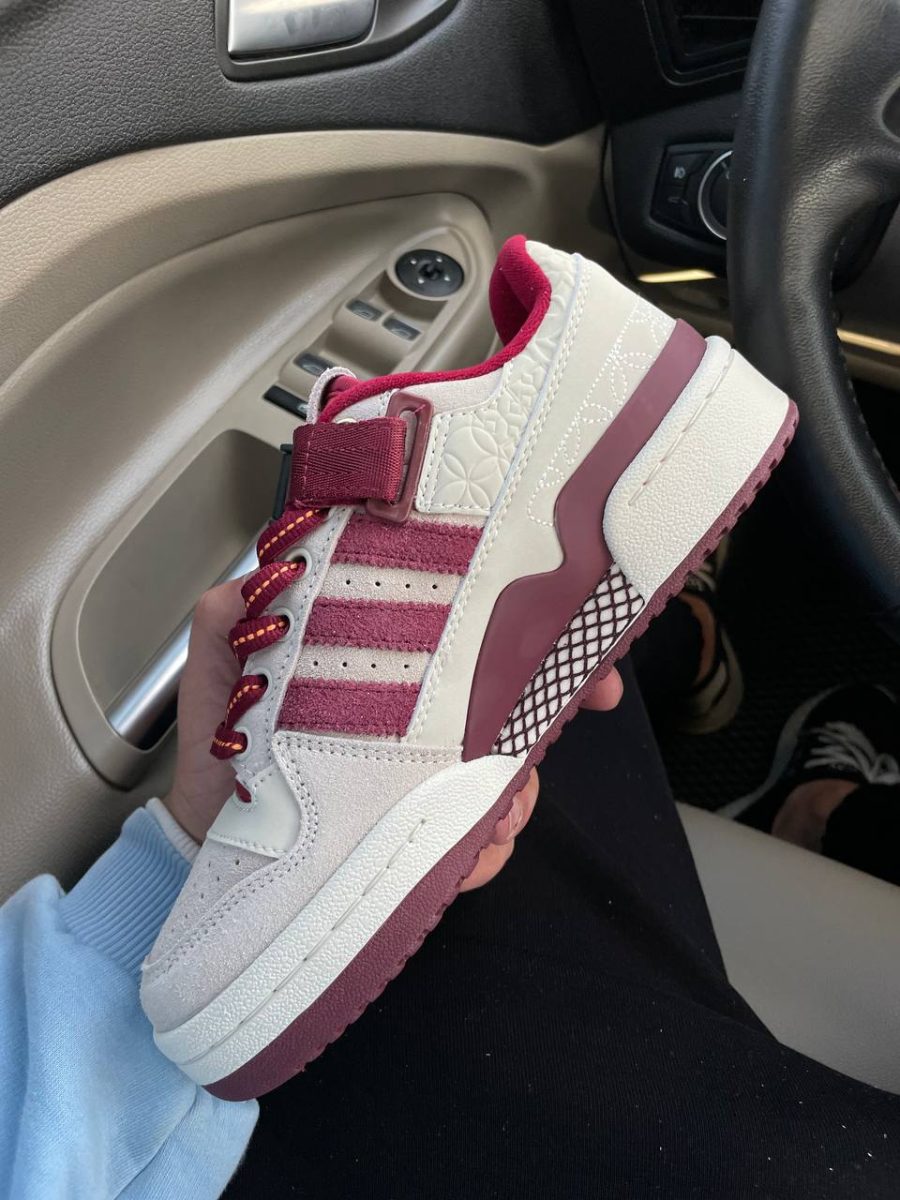 Кроссовки Adidas Forum Low Chalk Burgundy