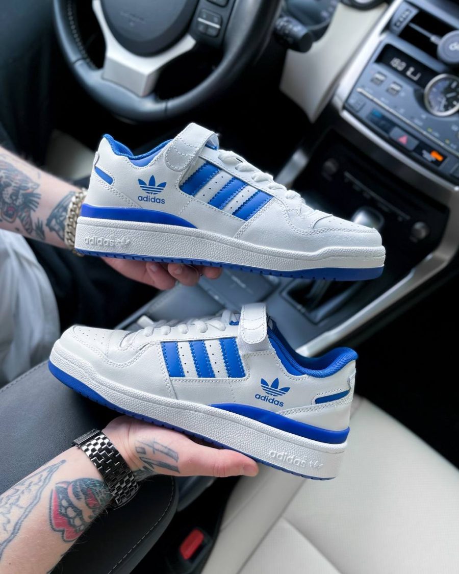 Кроссовки Adidas Forum Low White/Blue