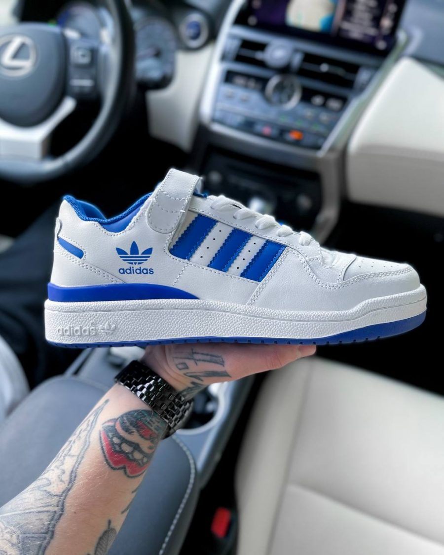 Кроссовки Adidas Forum Low White/Blue