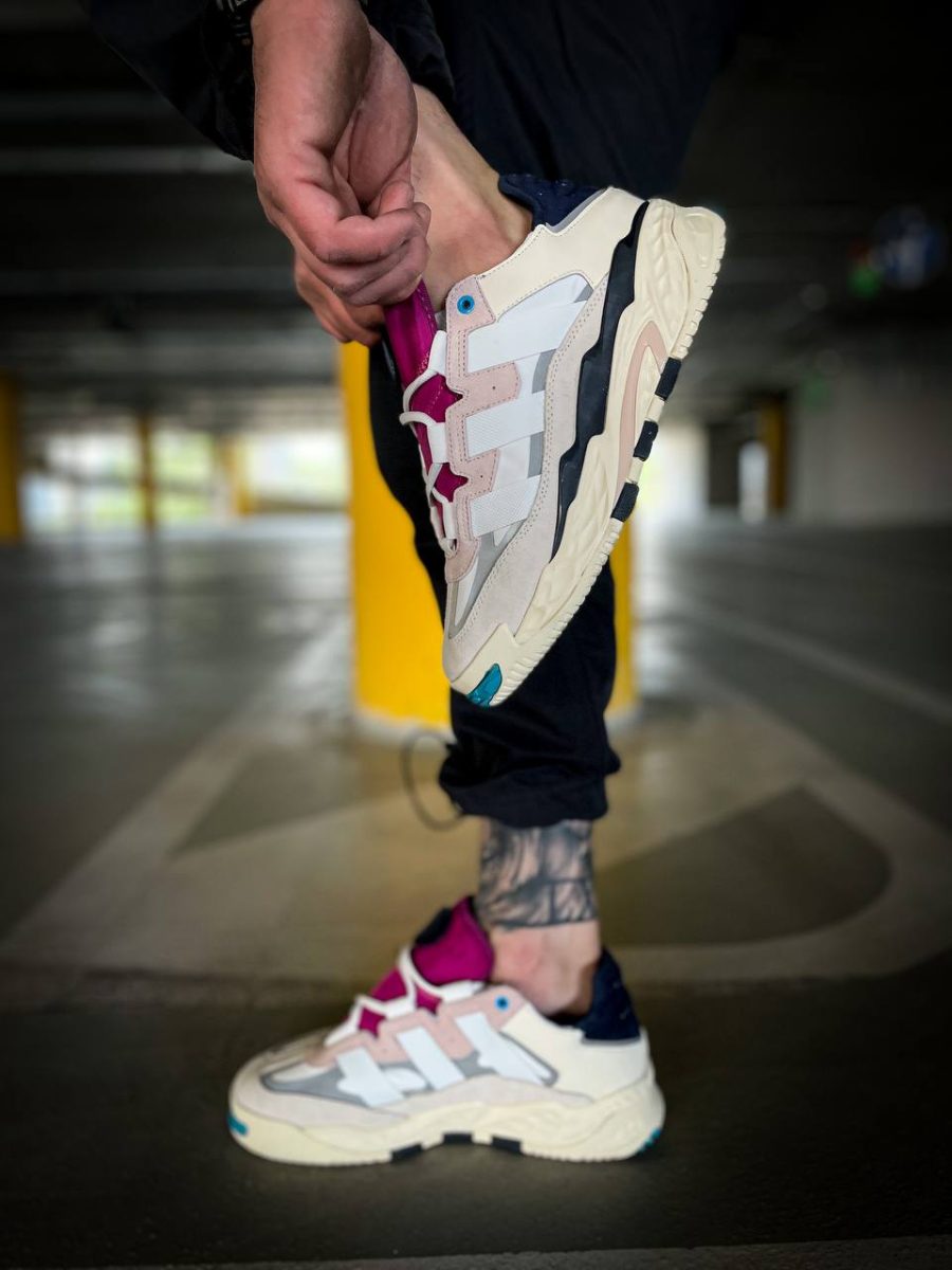 Кросівки Adidas Niteball Cream White/Pink Tint