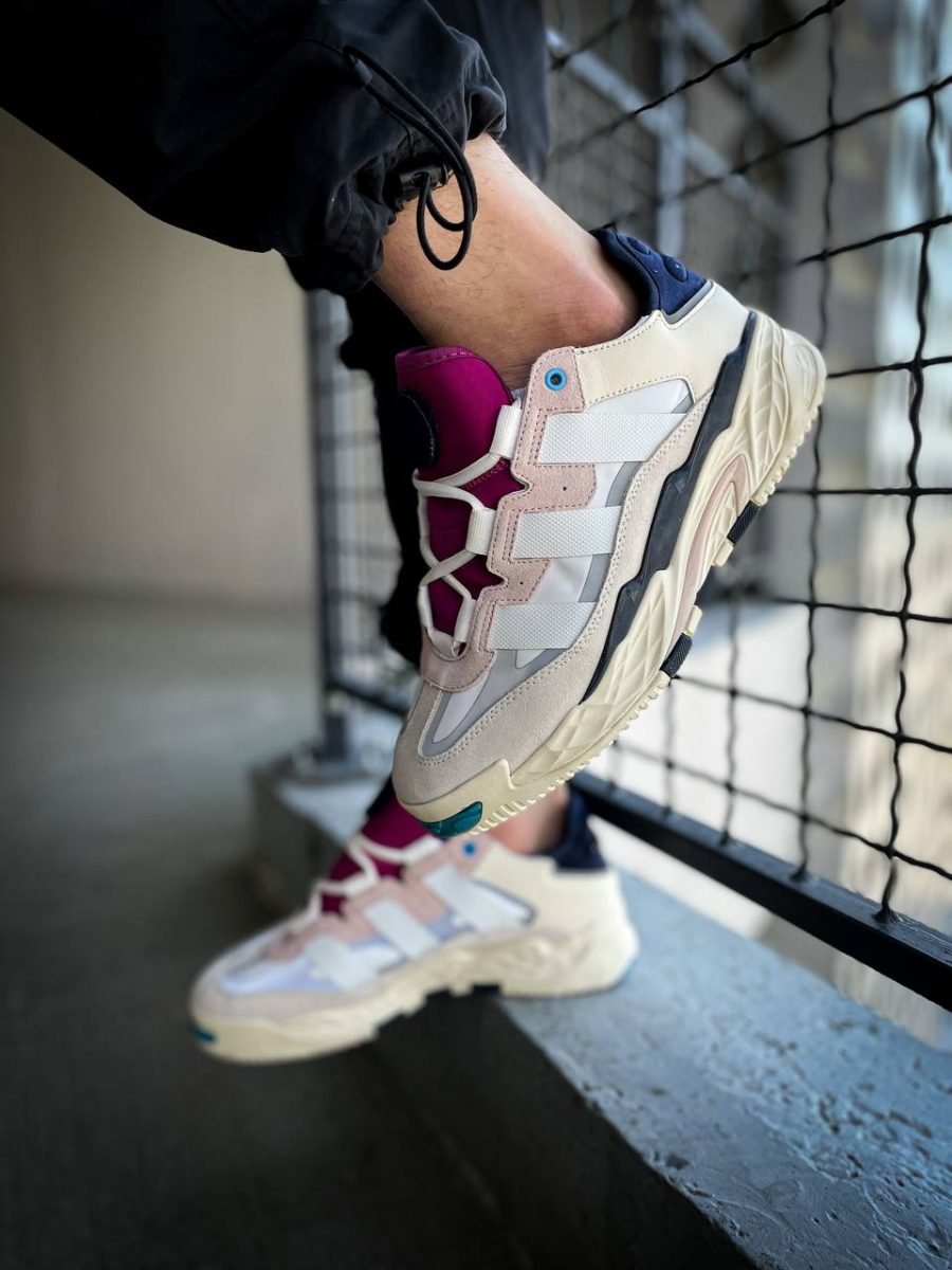 Кросівки Adidas Niteball Cream White/Pink Tint