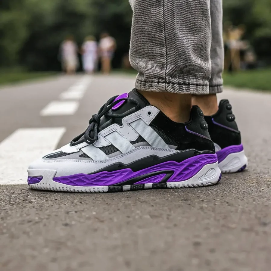 Кросівки Adidas Niteball White/Purple/Black