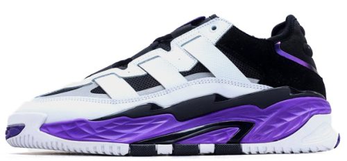 Кроссовки Adidas Niteball White/Purple/Black