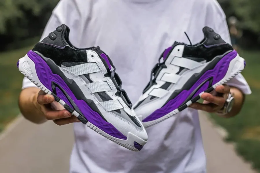 Кросівки Adidas Niteball White/Purple/Black