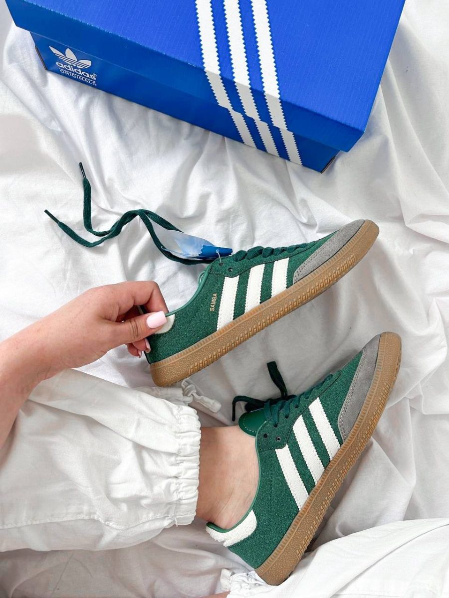 Кроссовки Adidas Samba OG Collegiate Green Gum