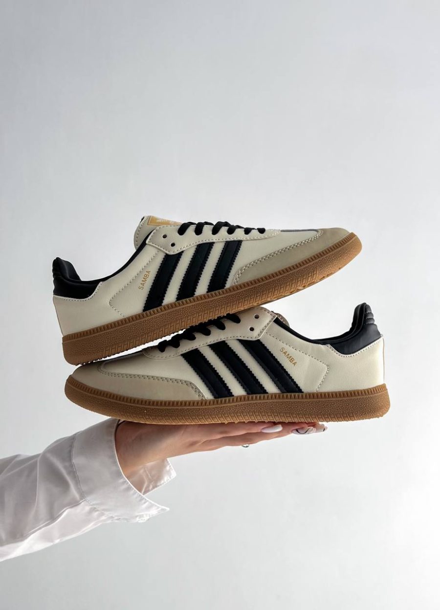 Кроссовки Adidas Samba OG Cream White Sand Strata