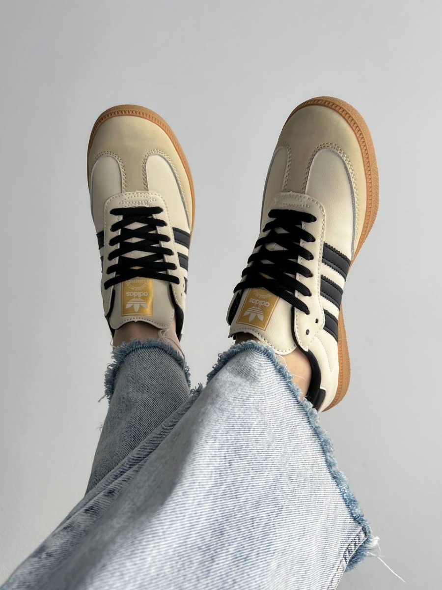 Кроссовки Adidas Samba OG Cream White Sand Strata