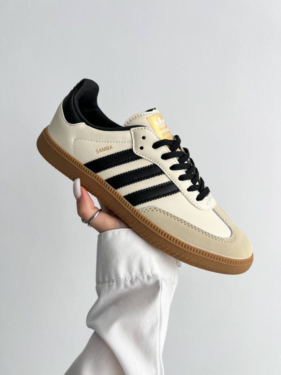 Кроссовки Adidas Samba OG Cream White Sand Strata