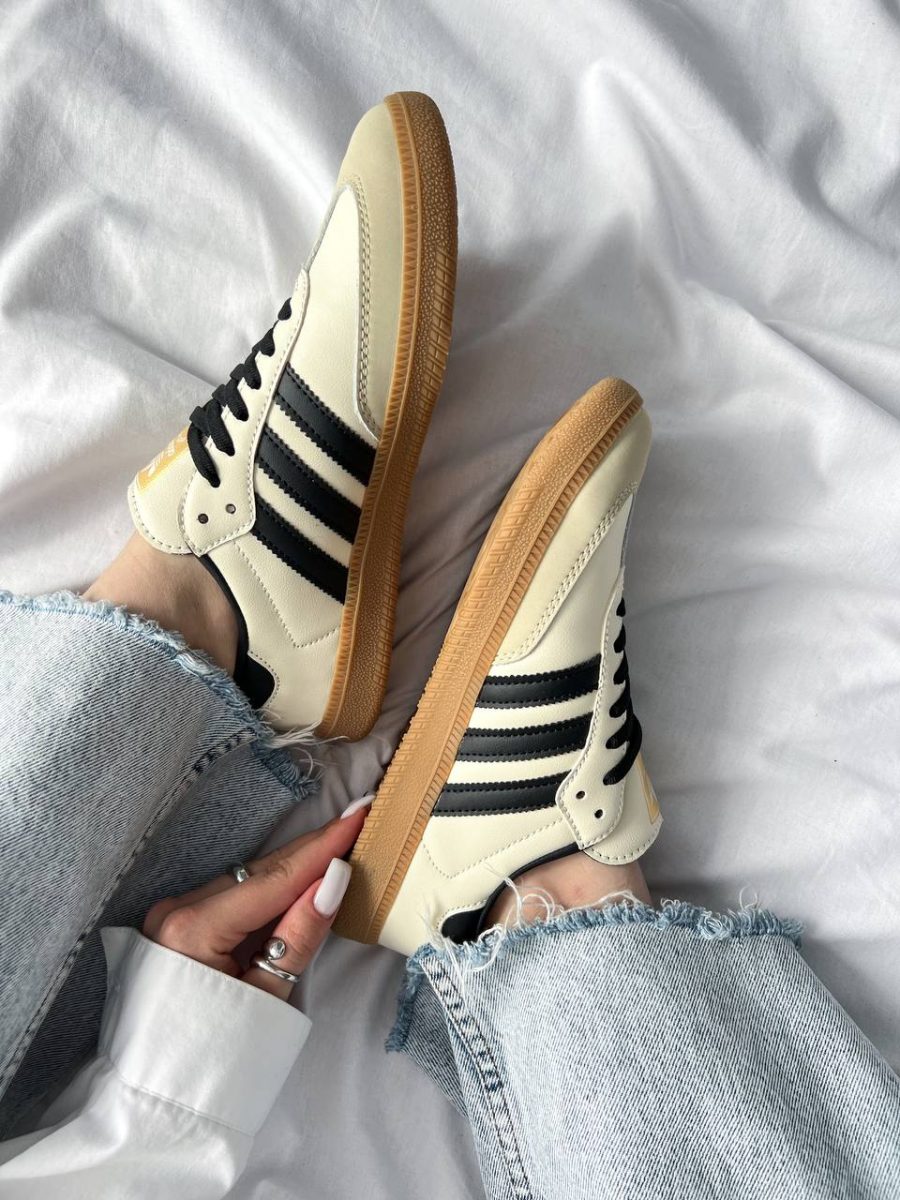 Кроссовки Adidas Samba OG Cream White Sand Strata