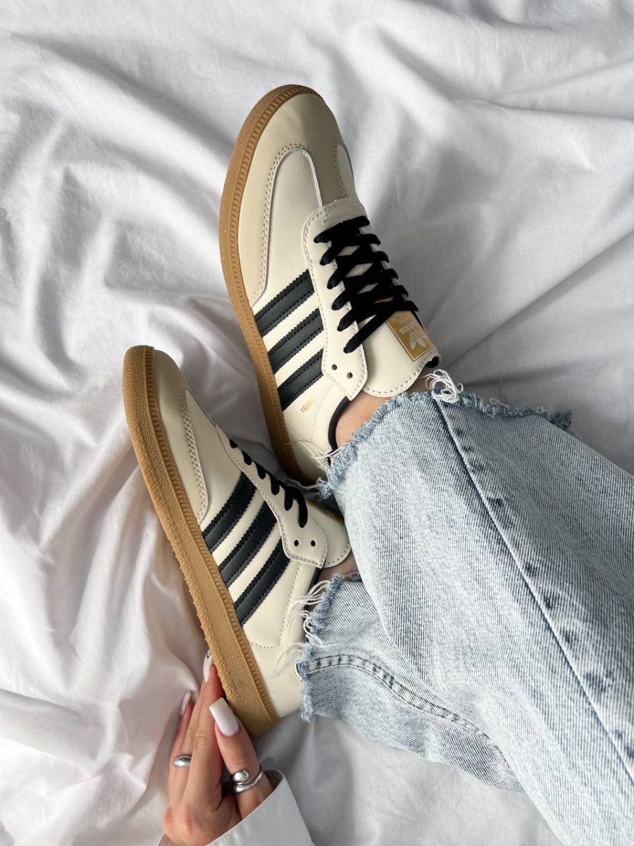 Кроссовки Adidas Samba OG Cream White Sand Strata