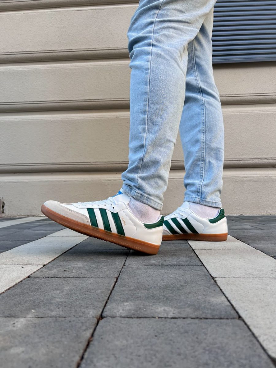 Кроссовки Adidas Samba OG White Collegiate Green Gum
