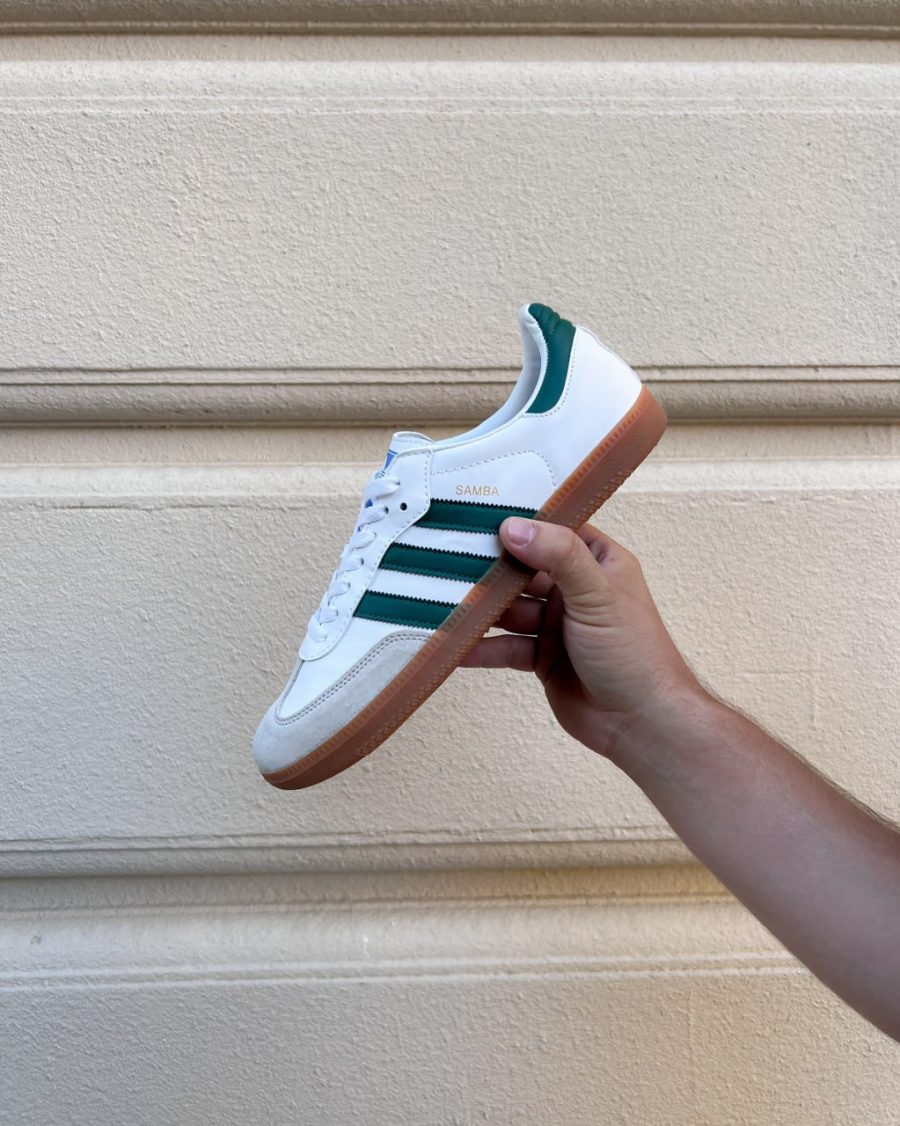 Кроссовки Adidas Samba OG White Collegiate Green Gum