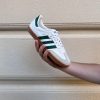 Кроссовки Adidas Samba OG White Collegiate Green Gum
