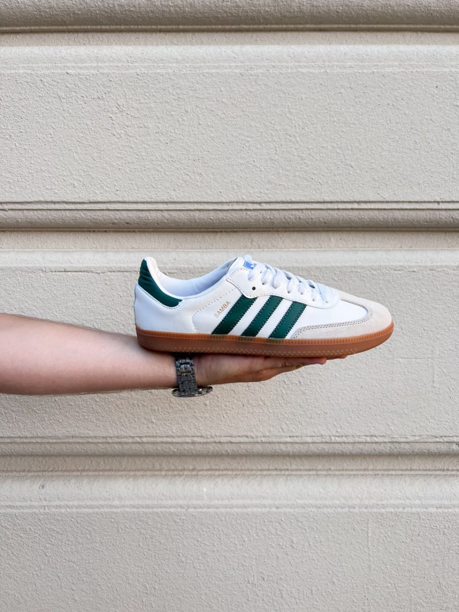 Кроссовки Adidas Samba OG White Collegiate Green Gum