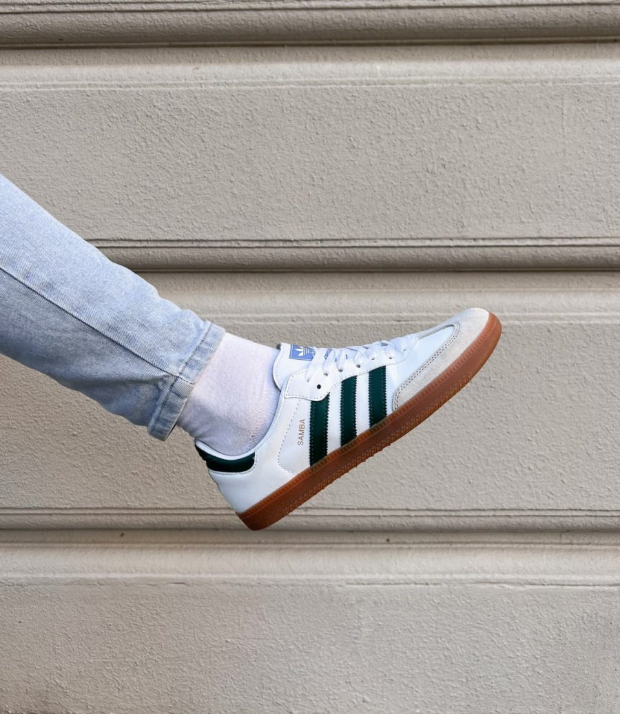 Кроссовки Adidas Samba OG White Collegiate Green Gum