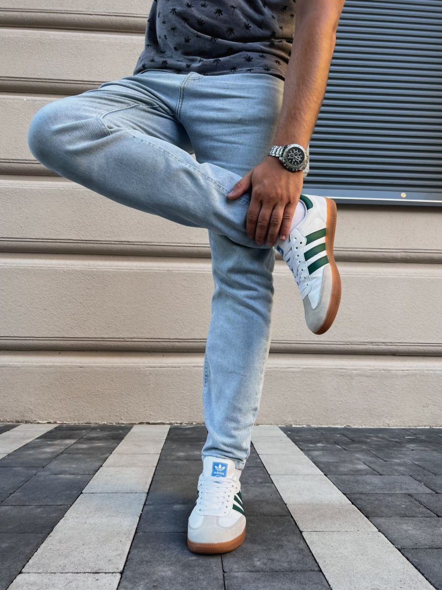 Кроссовки Adidas Samba OG White Collegiate Green Gum