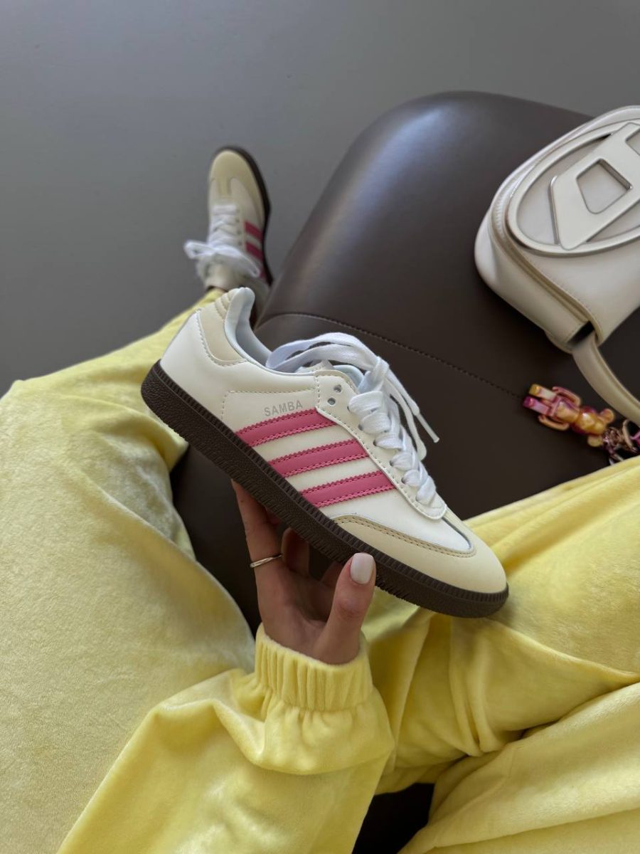 Кросівки Adidas Samba OG White Lucid Pink
