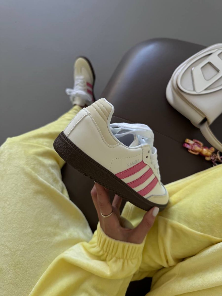 Кросівки Adidas Samba OG White Lucid Pink