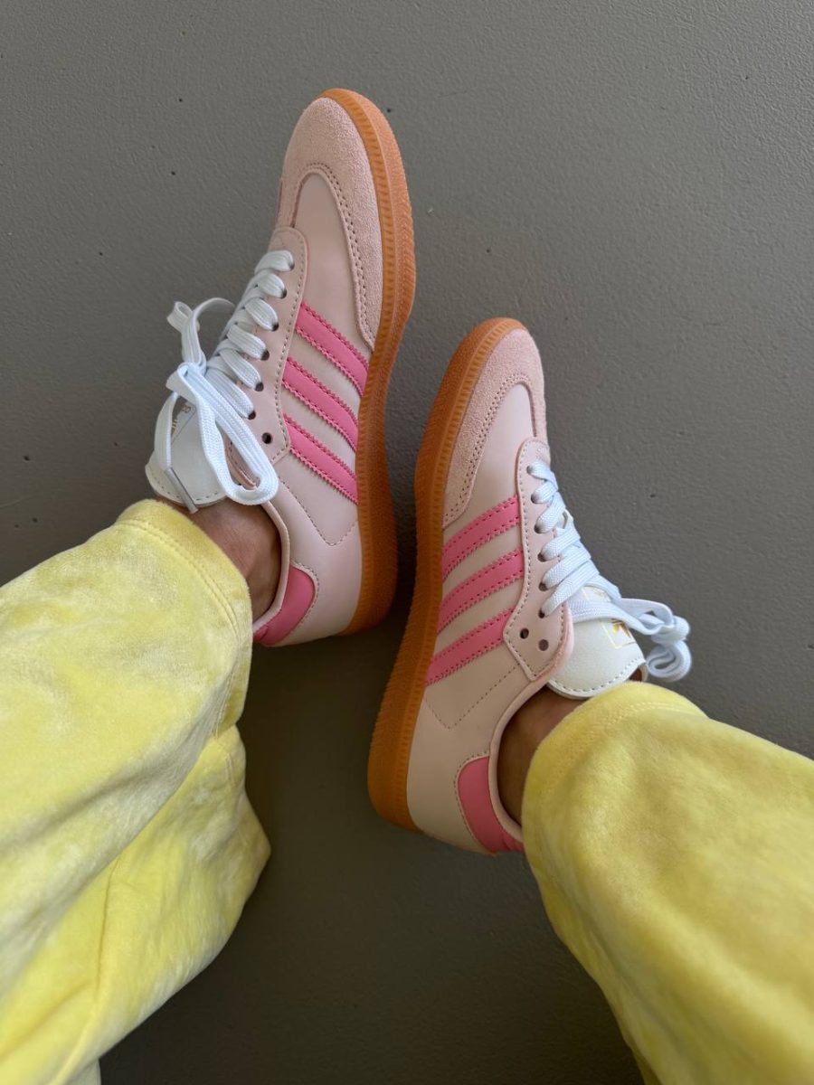 Кроссовки Adidas Samba OG White Semi Pink Spark