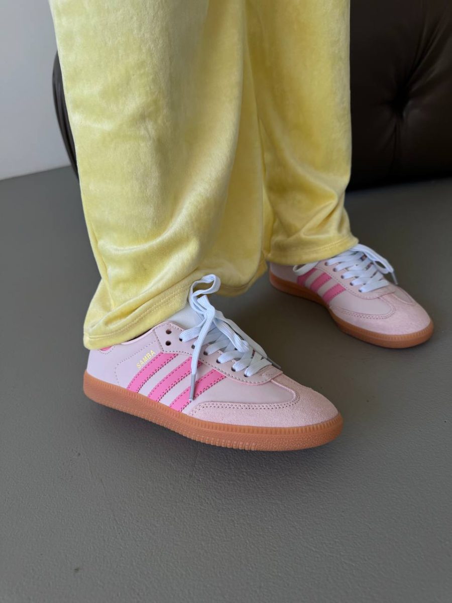 Кроссовки Adidas Samba OG White Semi Pink Spark