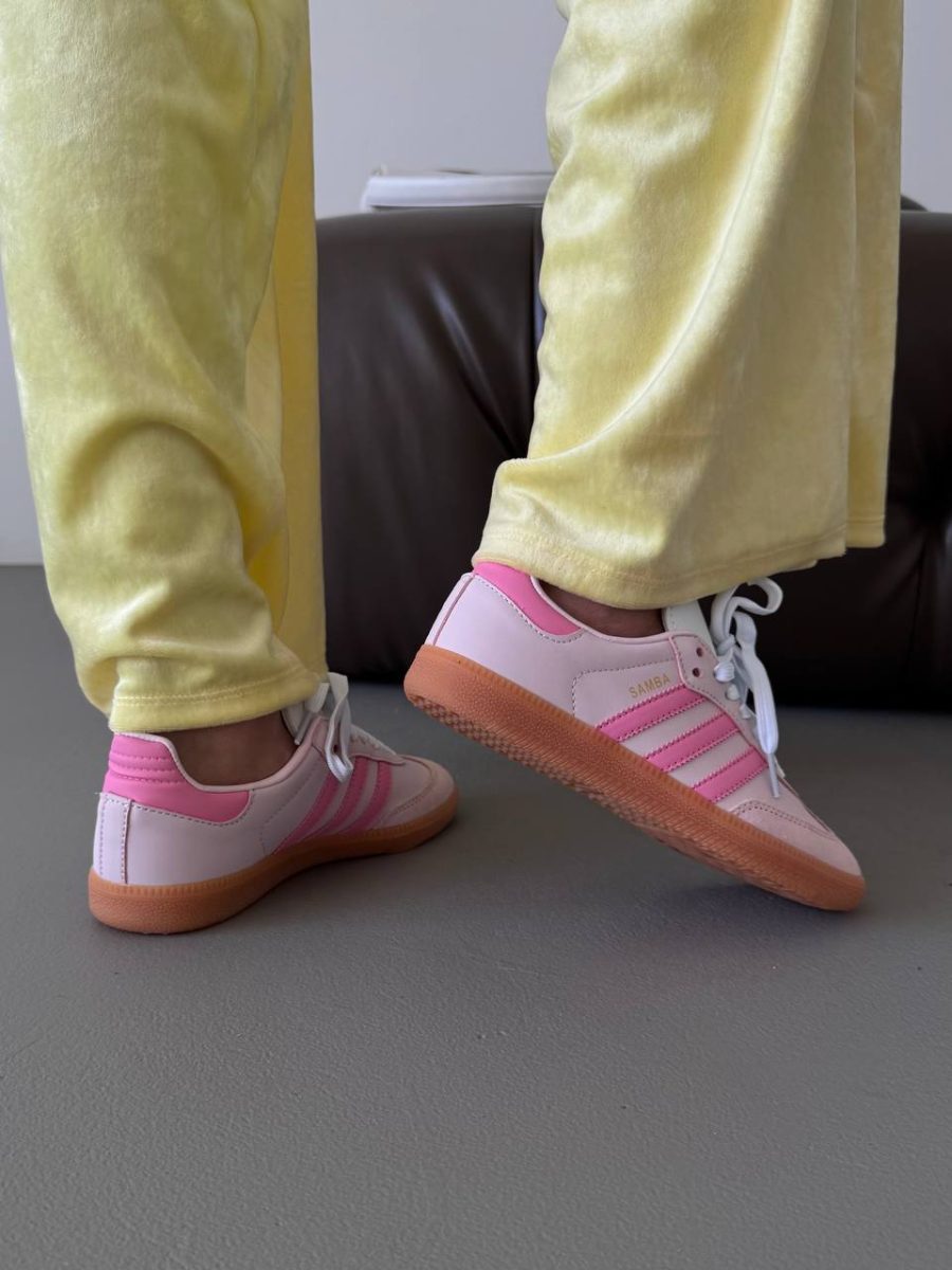 Кроссовки Adidas Samba OG White Semi Pink Spark