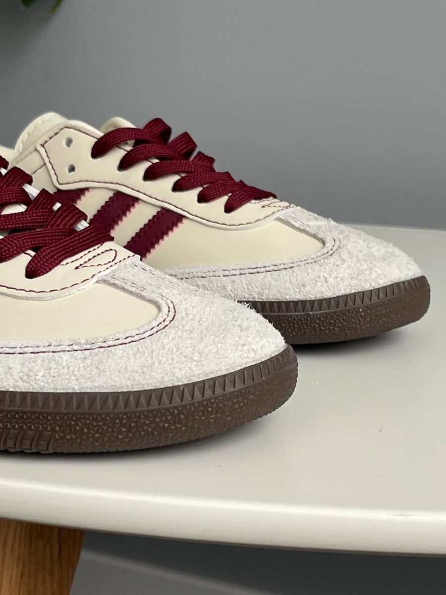 Кросівки Adidas Samba OG Wonder White Maroon
