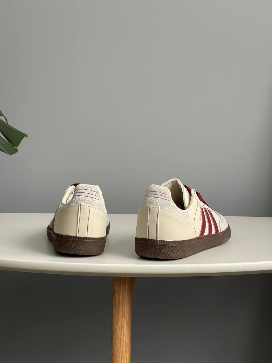 Кросівки Adidas Samba OG Wonder White Maroon