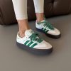 Кроссовки Adidas Sambae White Green Gum