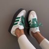 Кроссовки Adidas Sambae White Green Gum