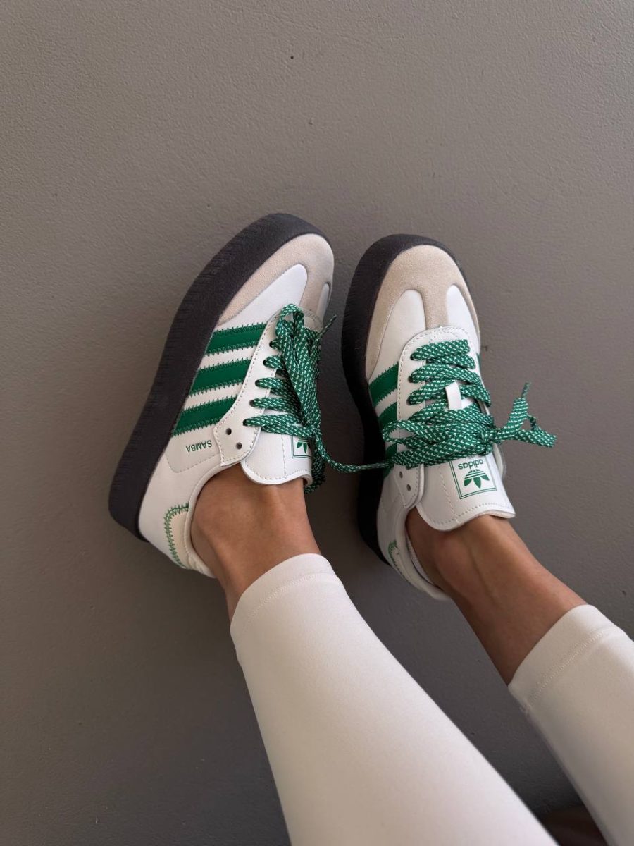 Кроссовки Adidas Sambae White Green Gum