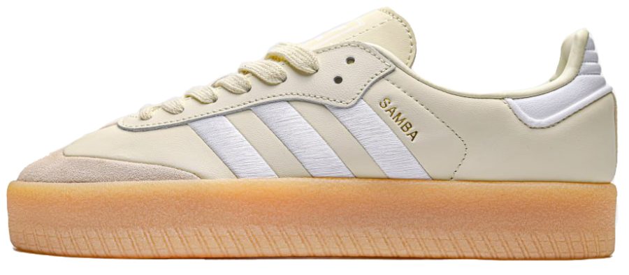 Кроссовки Adidas Sambae White Silver Metallic Gum