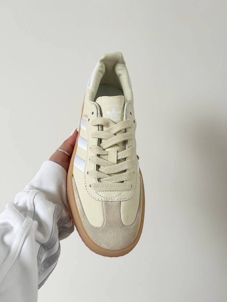 Кроссовки Adidas Sambae White Silver Metallic Gum