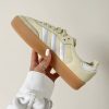 Кроссовки Adidas Sambae White Silver Metallic Gum