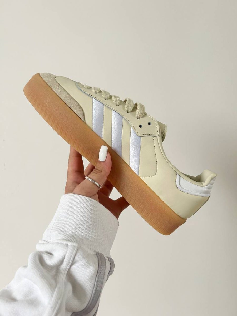 Кроссовки Adidas Sambae White Silver Metallic Gum
