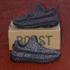 Кросівки Adidas Yeezy Boost 350 v2 Static Black Reflective (Повний Рефлектив)
