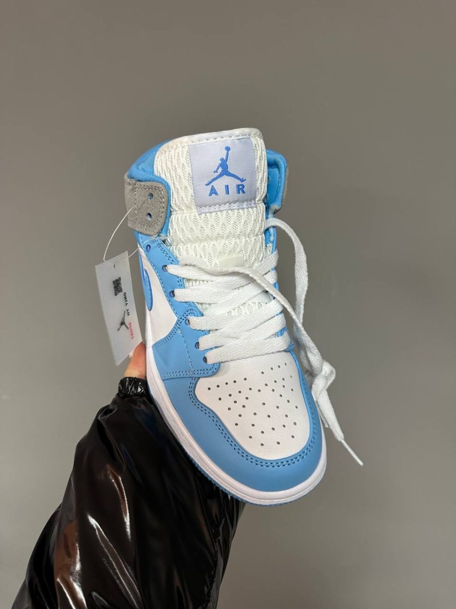 Кросівки Nike Air Jordan Retro 1 Mid Blue/Grey