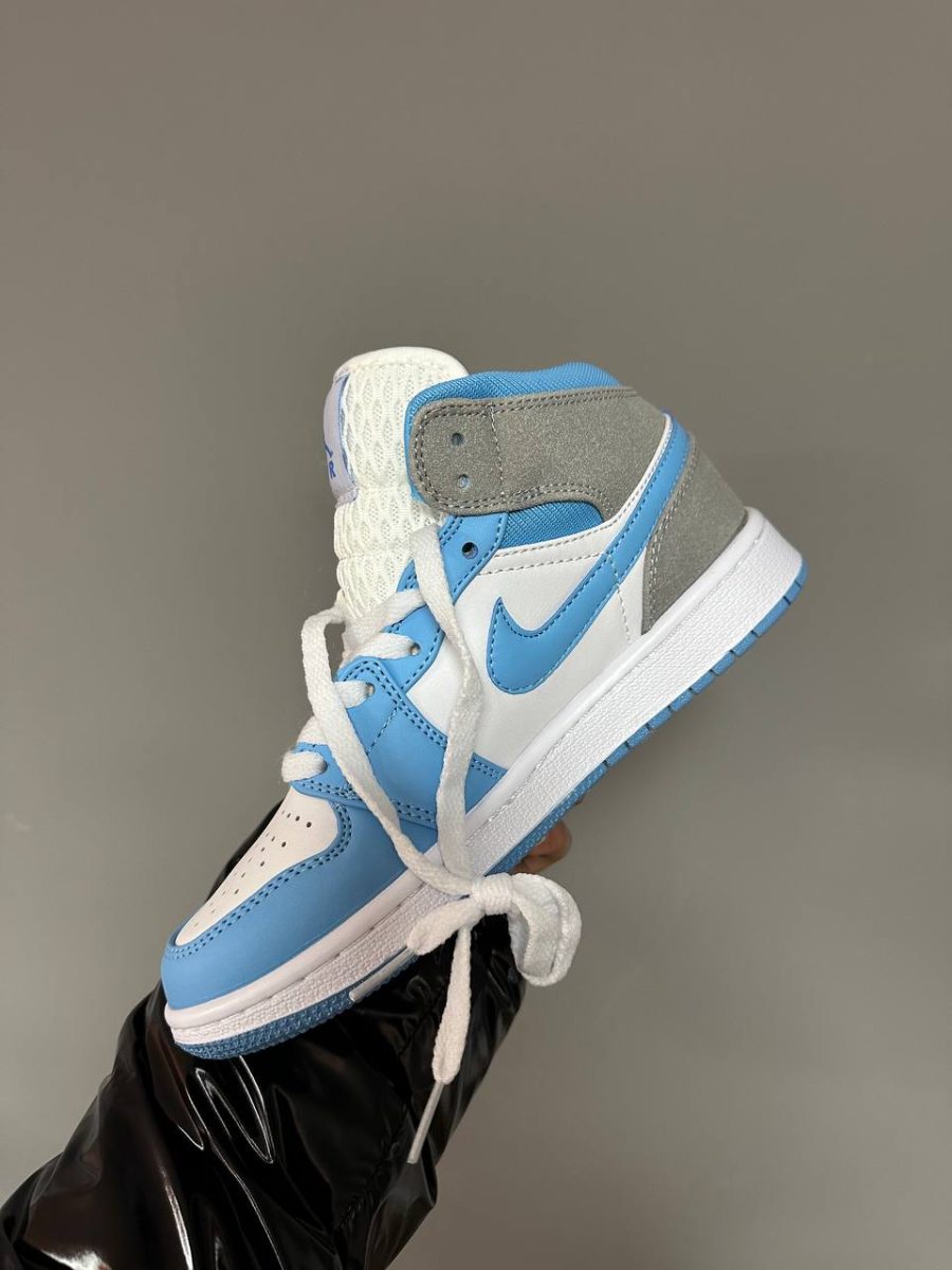 Кросівки Nike Air Jordan Retro 1 Mid Blue/Grey
