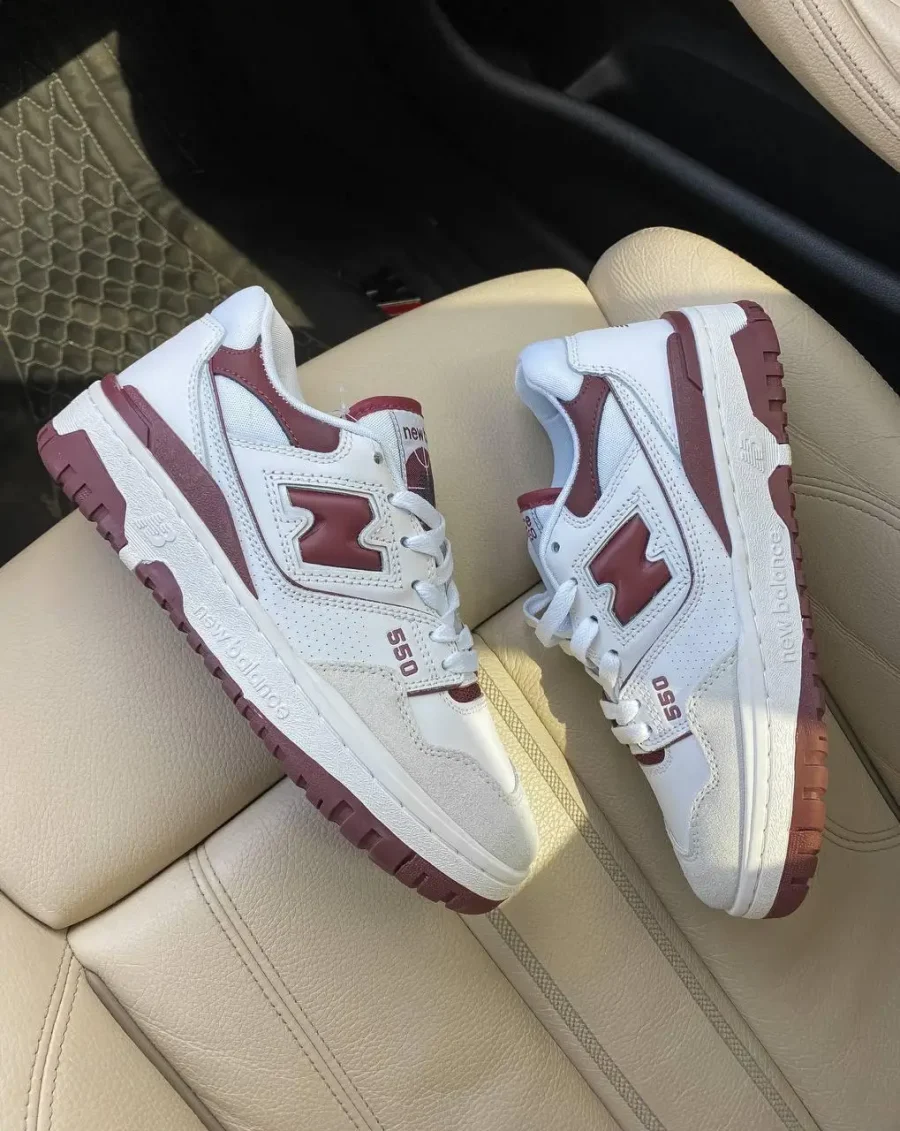 Кросівки New Balance 550 Sea Salt/Burgundy