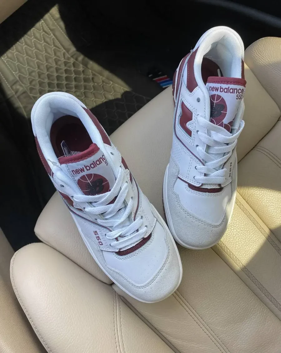 Кросівки New Balance 550 Sea Salt/Burgundy